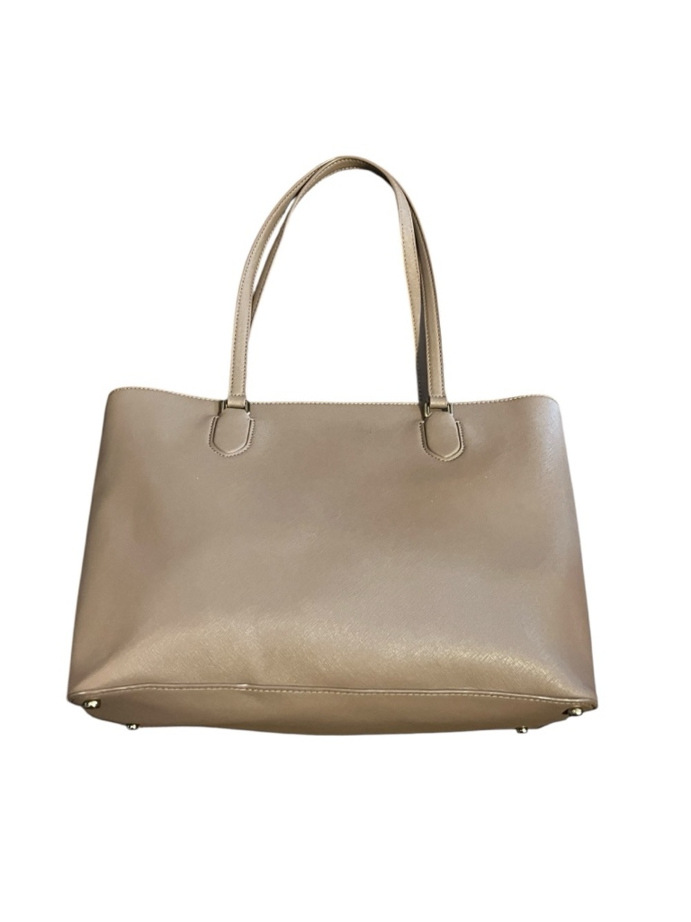 Kate Spade Dusty Pink Leather Tote Bag with Padded Interior Laptop Zipper Pocket - Picture 2 of 12